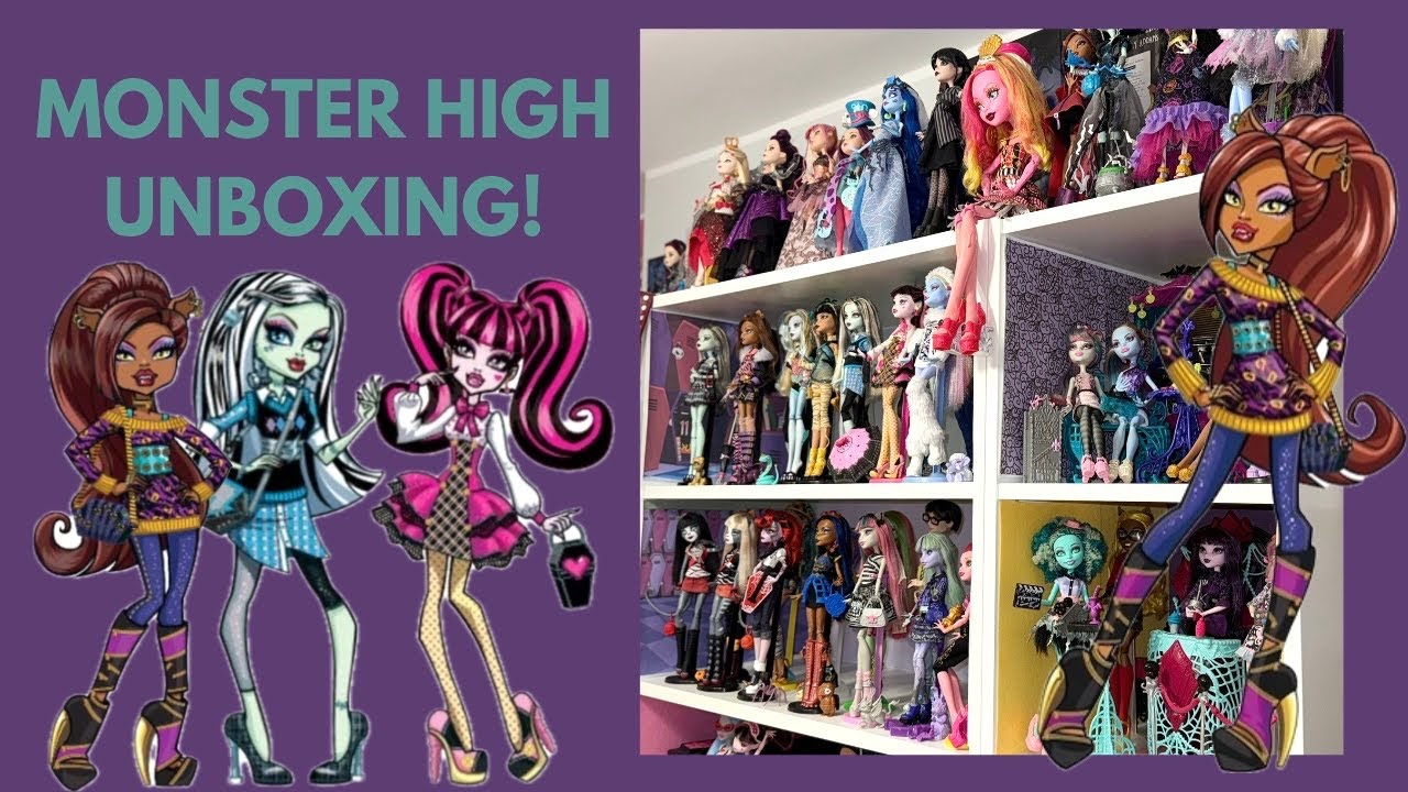 Unboxing LALKI MONSTER HIGH! - Clawdeen Wolf, School's Out😍🐺💜 + kolekcja moich lalek z tej serii💛