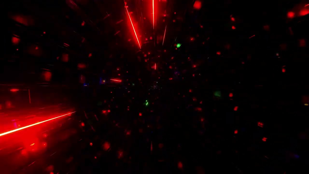 Neon laser space particle motion graphics VJ loop