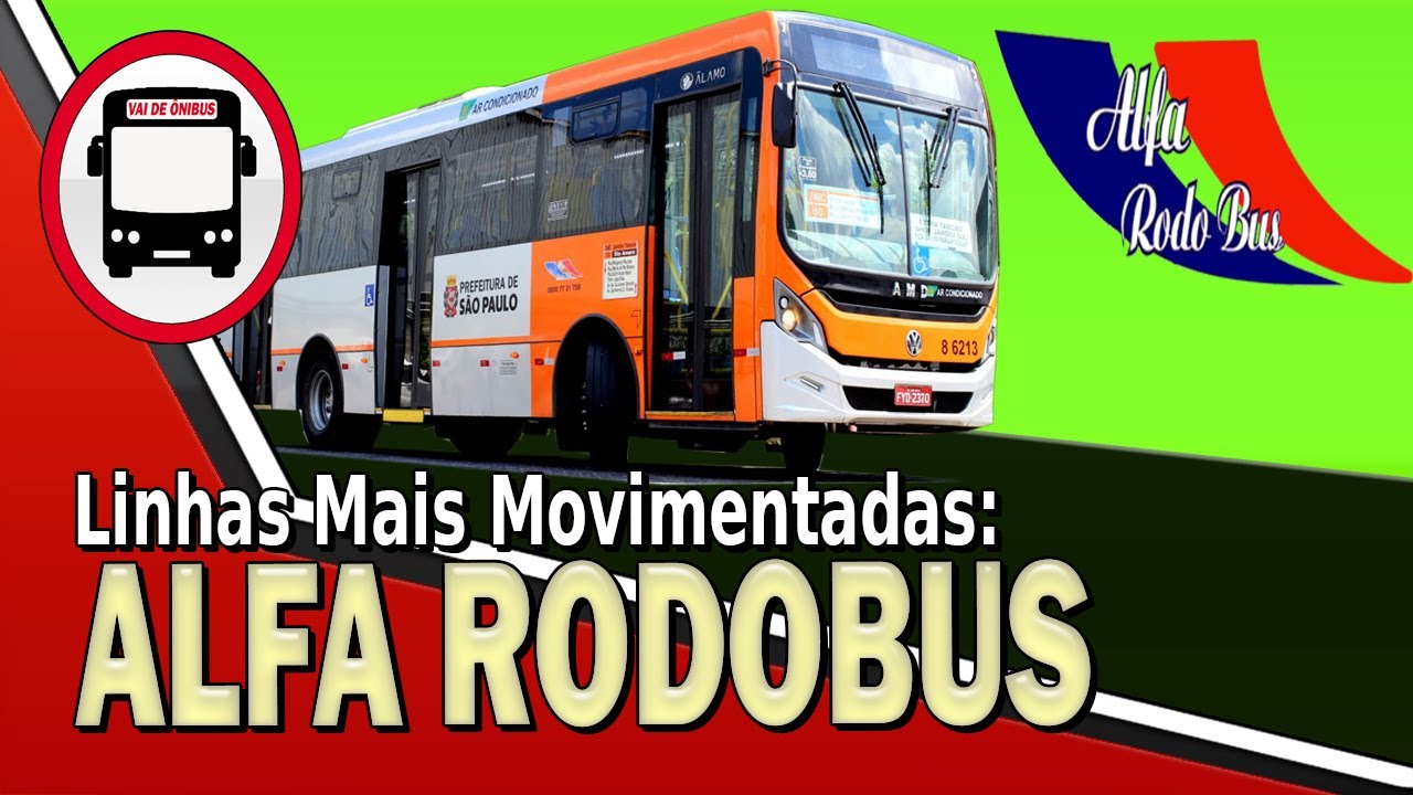 LINHAS DE &Ocirc;NIBUS MAIS MOVIMENTADAS ALFA RODOBUS 2022