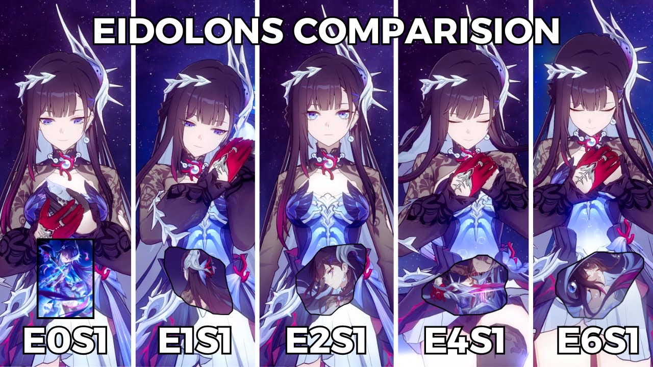 V1 IS HERE! Hysilens Eidolons Damage Comparision I New MoC I Honkai Star Rail 3.5 Beta
