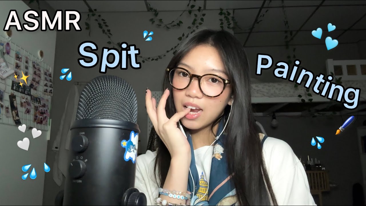 ASMR|Spit Painting💦🖌️