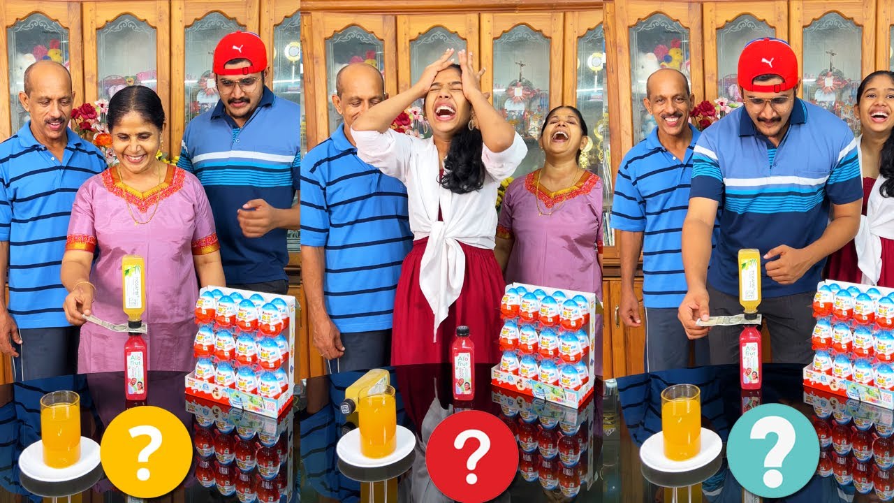 Upside Down Juice Money Challenge 🤑💵