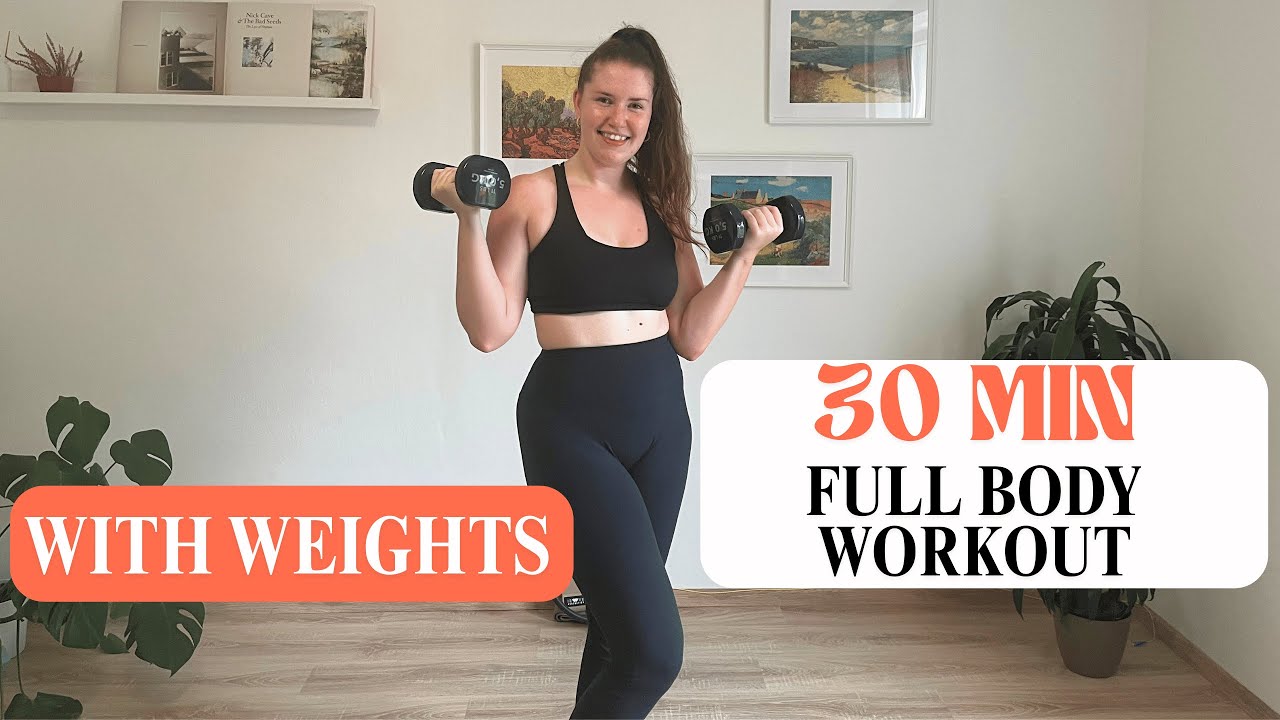 30-Minute Full Body Workout with Weights (At Home)💪