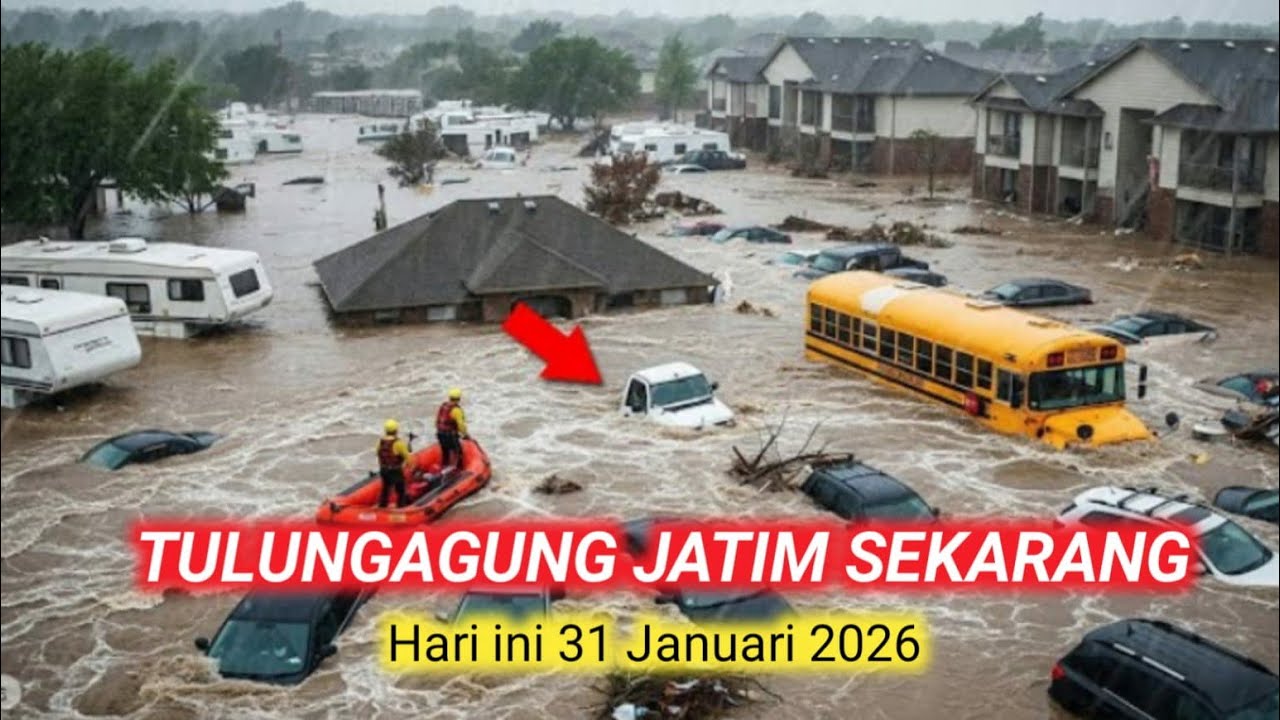 Banjir Rendam Tulungagung Jawa Timur, Hujan Deras Picu Genangan di Sejumlah Wilayah