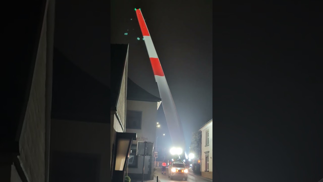 Windrad Transport durch Breckerfeld