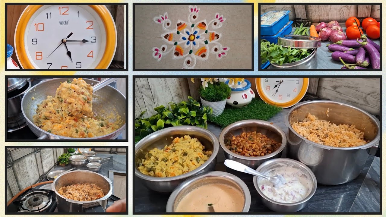 My Morning Routine🕔🌝காலை சமையல்😋 Healthy Breakfast |Lunch VLOG @SunamailaVlogs-p2x | #vlog #cooking