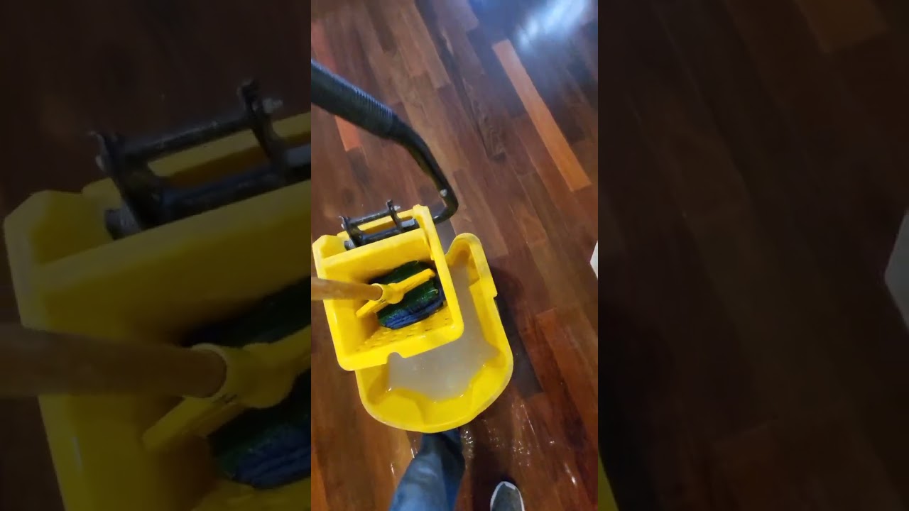 Orange Glo 🍊 Polish wax removal from Engineered Hardwood Floor in Spring Branch Tx.🥳