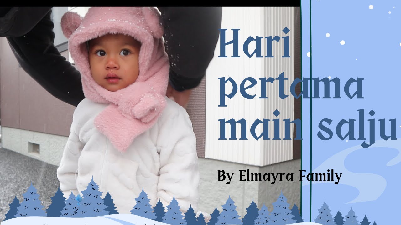 Hari pertama Dzakira main salju 