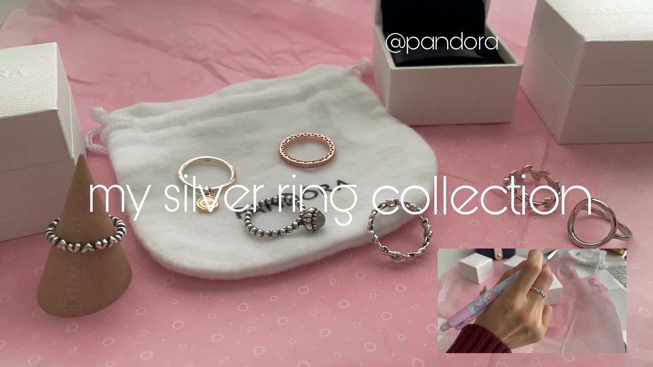(eng.) Pandora Knotted Heart Ring & All about my silver rings I  판도라 노티드 하트링 I 데일리 은반지