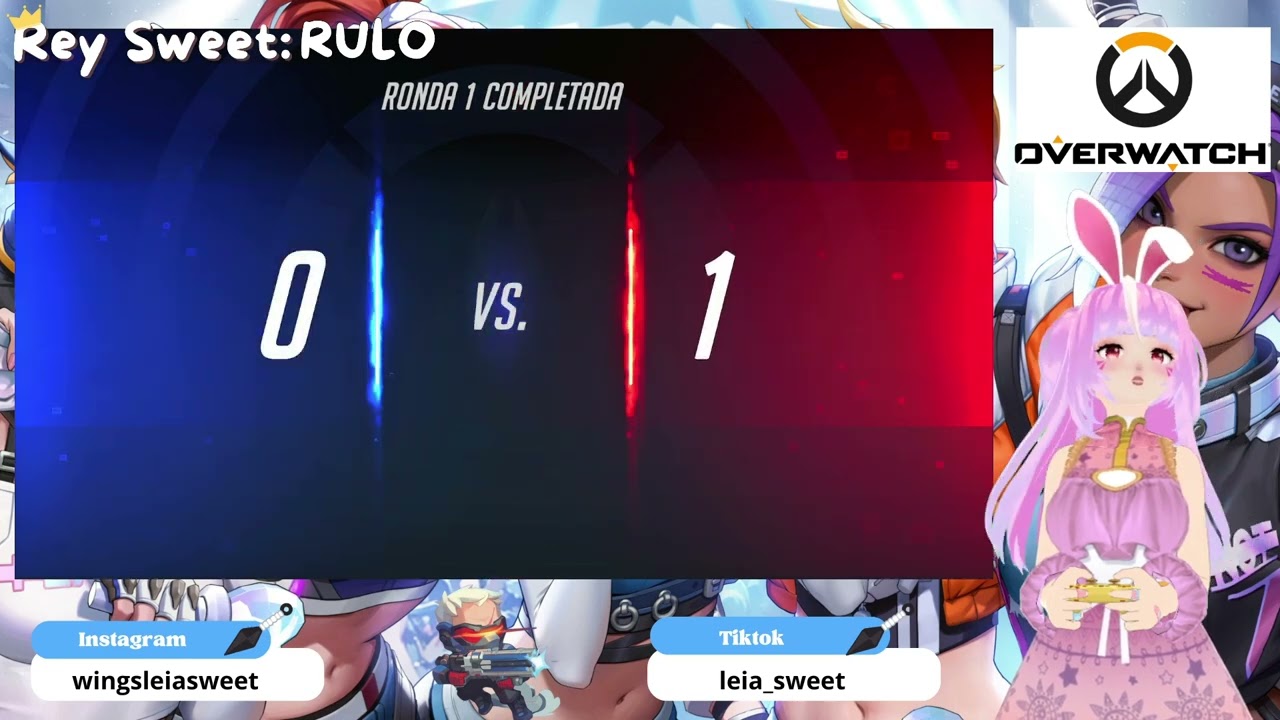 Jugando Overwatch y Alice M. Con Leia uwu