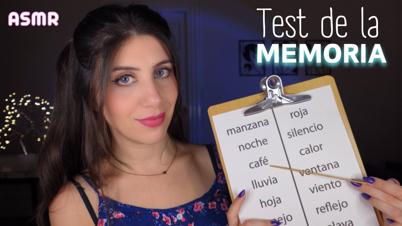 ASMR • Test de la MEMORIA de CORTO PLAZO Interactivo