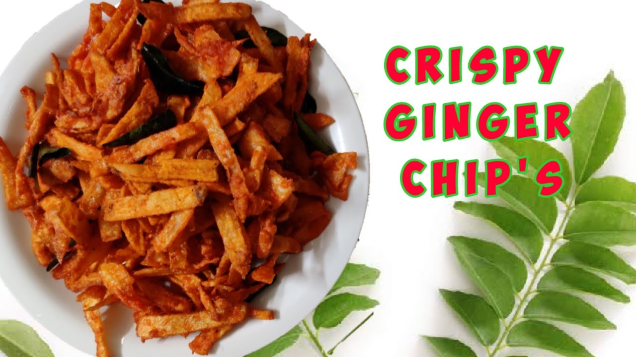 Ginger Chip's recipe in Hindi | Crispy Potato Ginger Chip's  #Snehakitchenanybodycancook