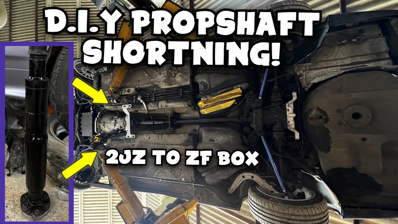 2JZ to ZF Gearbox D.I.Y Making a Propshaft !
