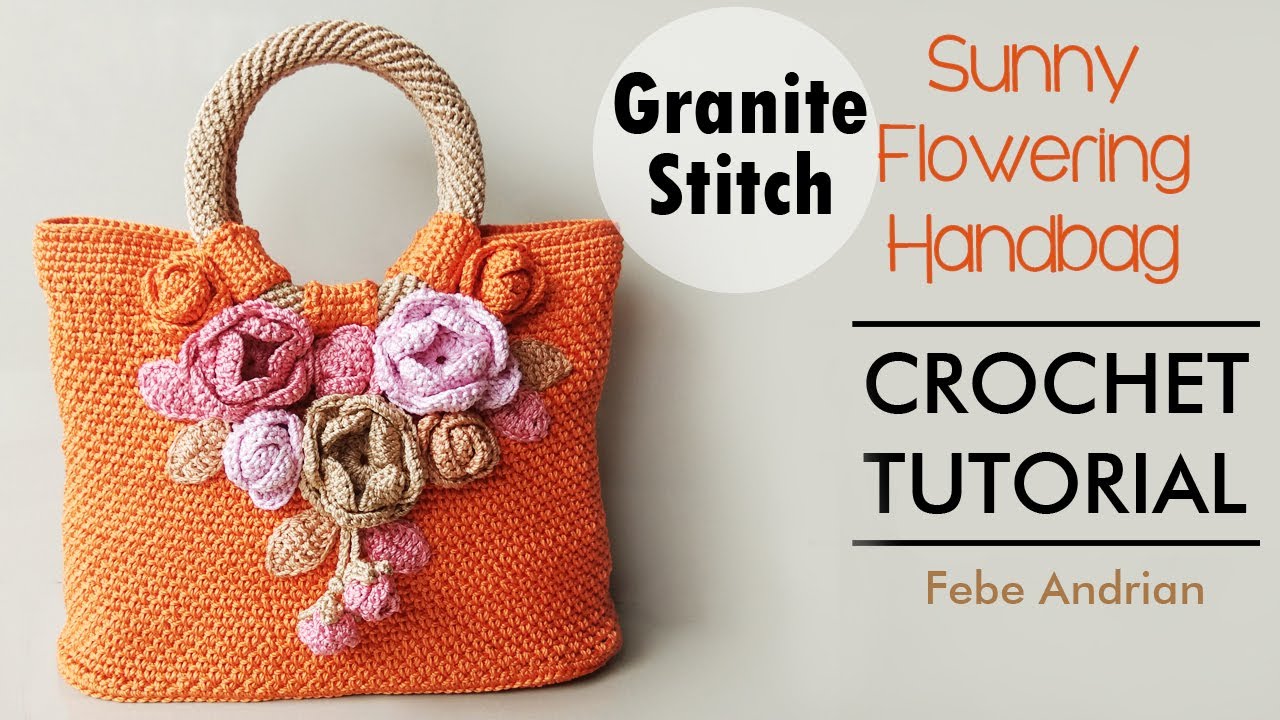 CROCHET : Flowering Handbag Tutorial || Tas Rajut Berbunga