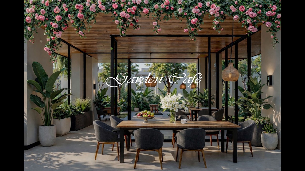 Garden Café Jazz 🌿 Smooth Focus & Work ✨ Jazz Relaxing Music