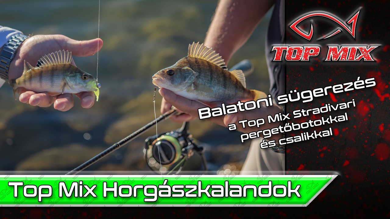 Top Mix Horgászkalandok – Balatoni sügerezés a Top Mix Stradivari pergető botokkal és csalikkal