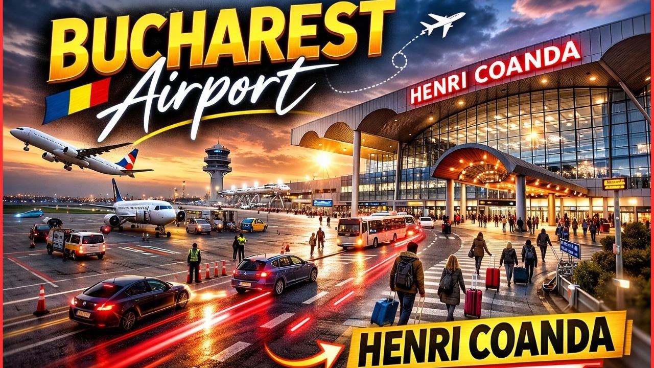 BUCHAREST Henri Coanda Airport OTP Otopeni Full Walk Tour ROMANIA Bucuresti Tur Aeroport OTOPENI