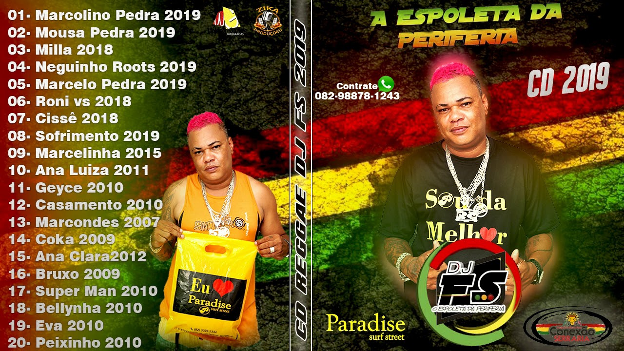 🔴 DJ FS CD REGGAE COMPLETO  #DjFs / EDI&Ccedil;&Atilde;O ESPECIAL PARADISE SURF STRET CONEX&Atilde;O SERRARIA ( FUNK 82 )