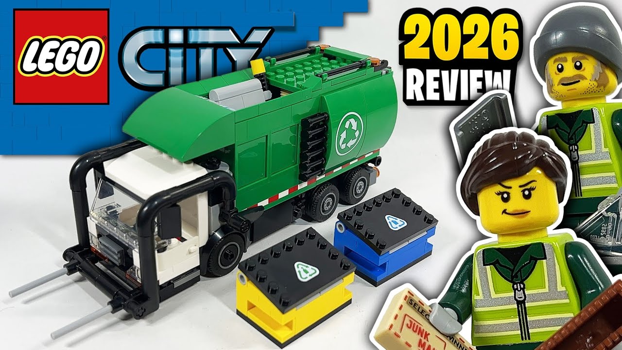 Обзор набора LEGO City «Мусоровоз» (60495) — 2026 год.