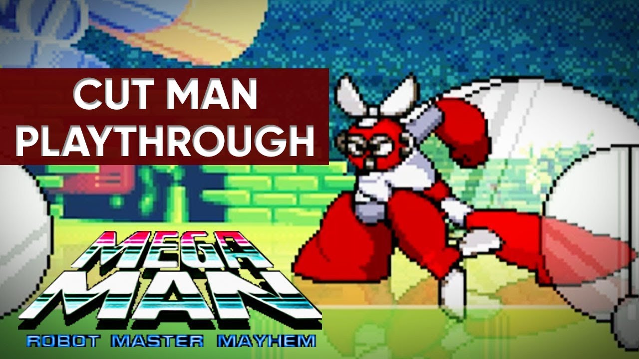 Mega Man: Robot Master Mayhem (PC) - Cut Man Gameplay