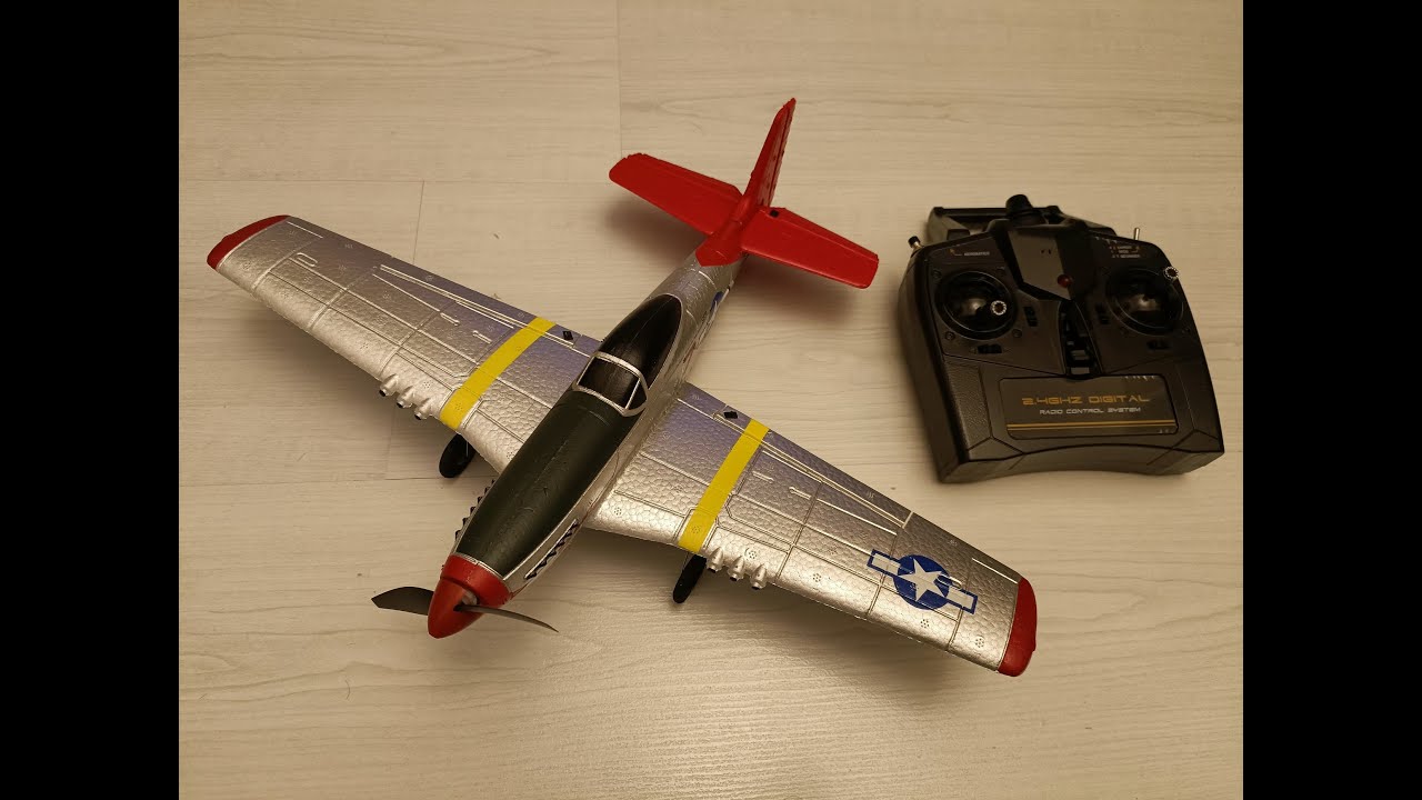 VOLANTEX RC P51D Mustang Plane Setup Easy