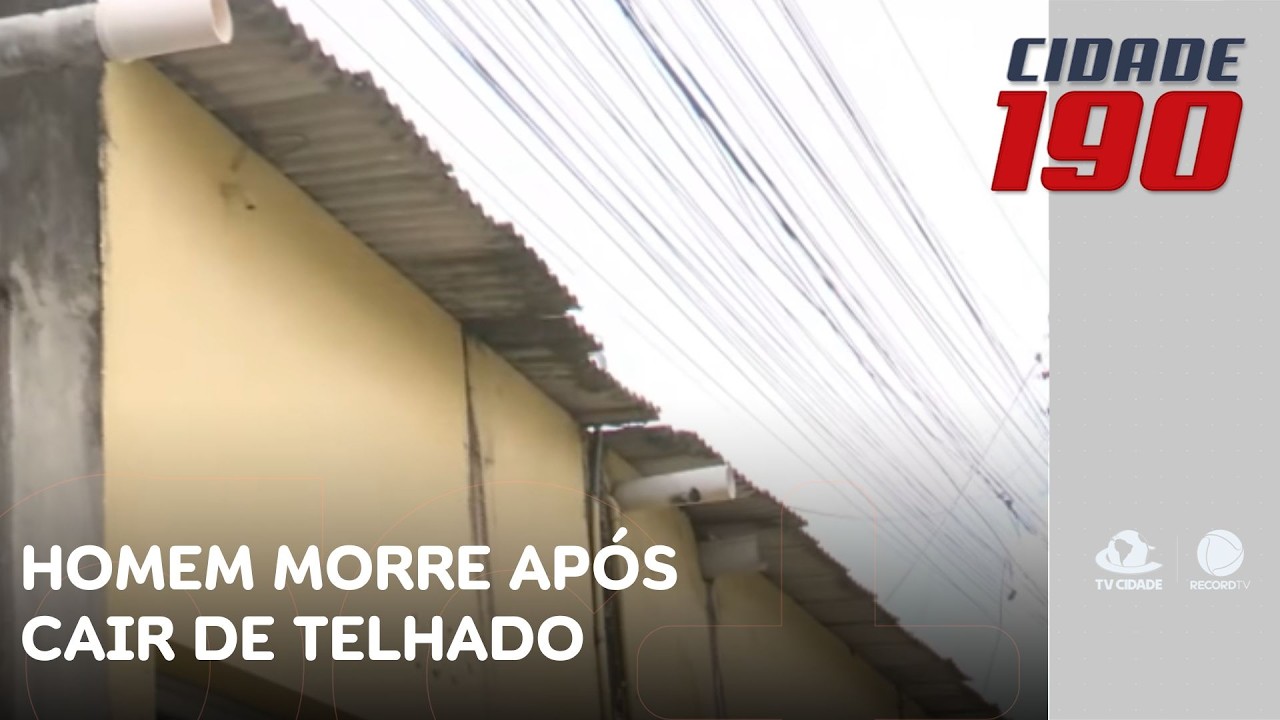 Homem que fazia retelhamento de casa cai, após telhado desabar; ele morreu na hora | Cidade 190