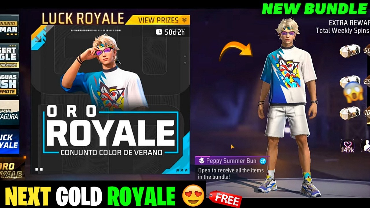 FREE Fire's Next Gold Royale Bundle || Free Fire ka Next Gold Royale Kya aayega