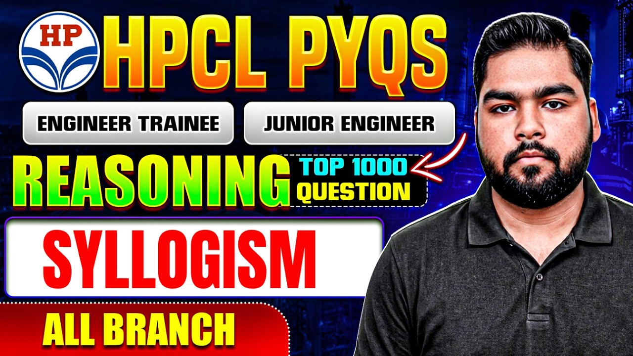 HPCL Recruitment 2026 | Topicwise PYQS I 1000 Most Important Questions for JE & ET (All Branch)