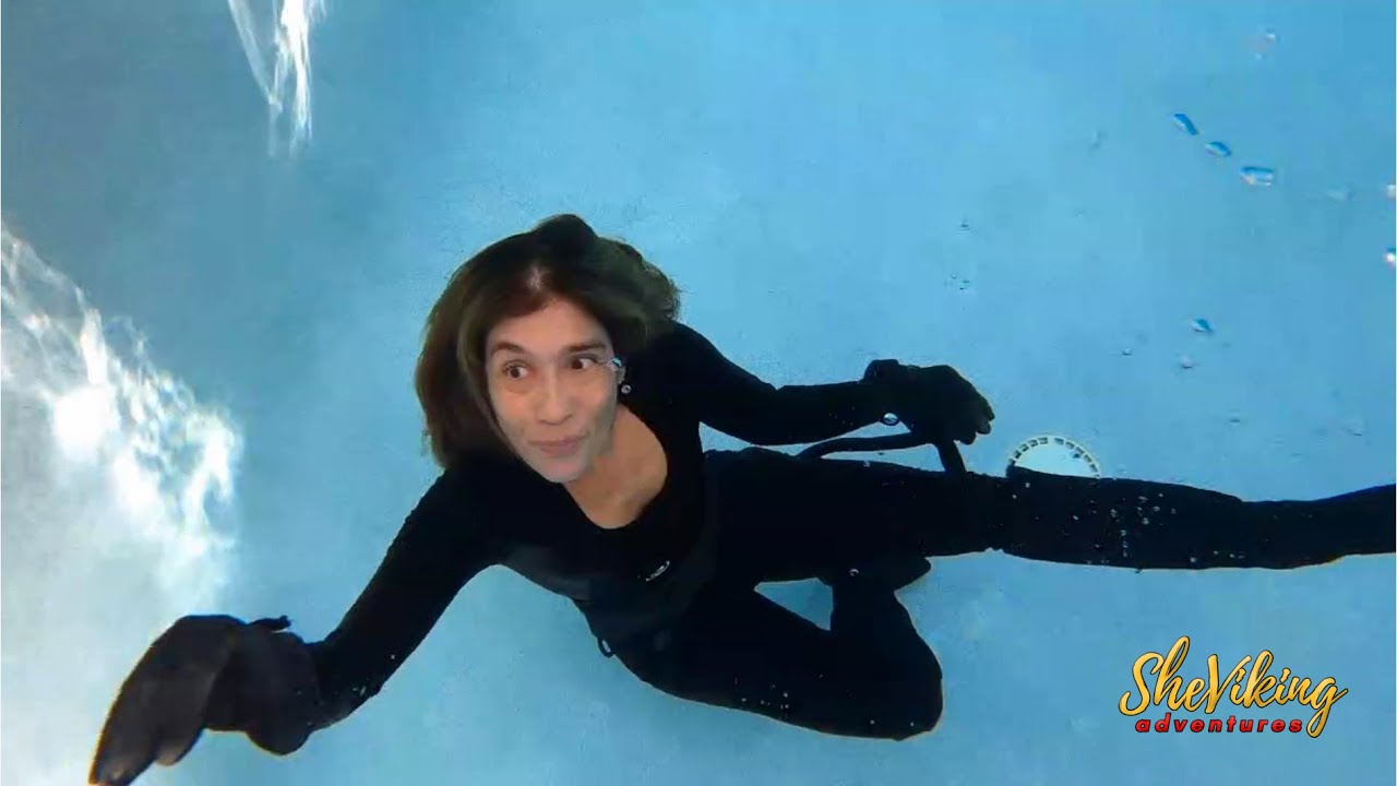 Swimming Underwater In A Cat Costume 🐈‍⬛Pool Fun At Home 💦