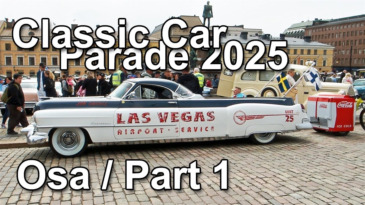 Classic Car Parade Helsinki, Cruising, Vintage cars. 24.5.2025. Osa / Part 1.