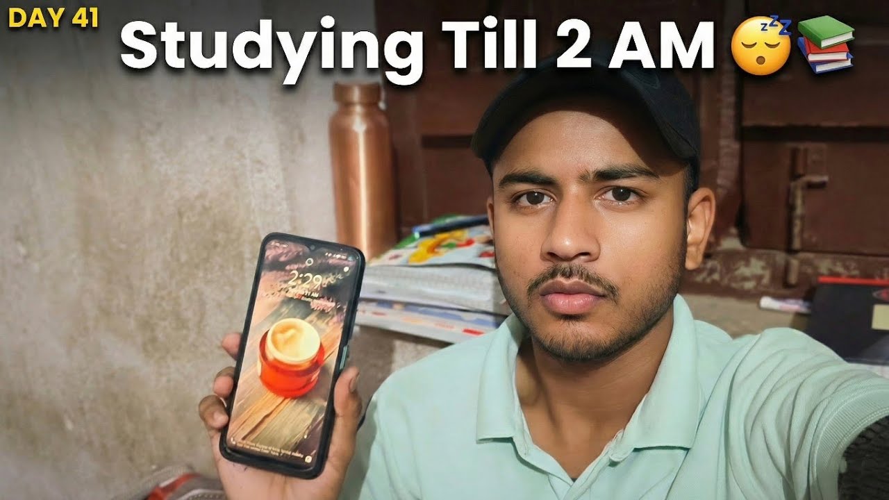 Studying Till 2 AM 😴📚 | Day 41 of Daily English Vlogs 🔥 | @CollegeGoers 