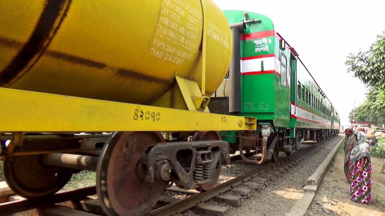 Loaded BTO Freight Train With LHB Rakes - Bangladesh Railway