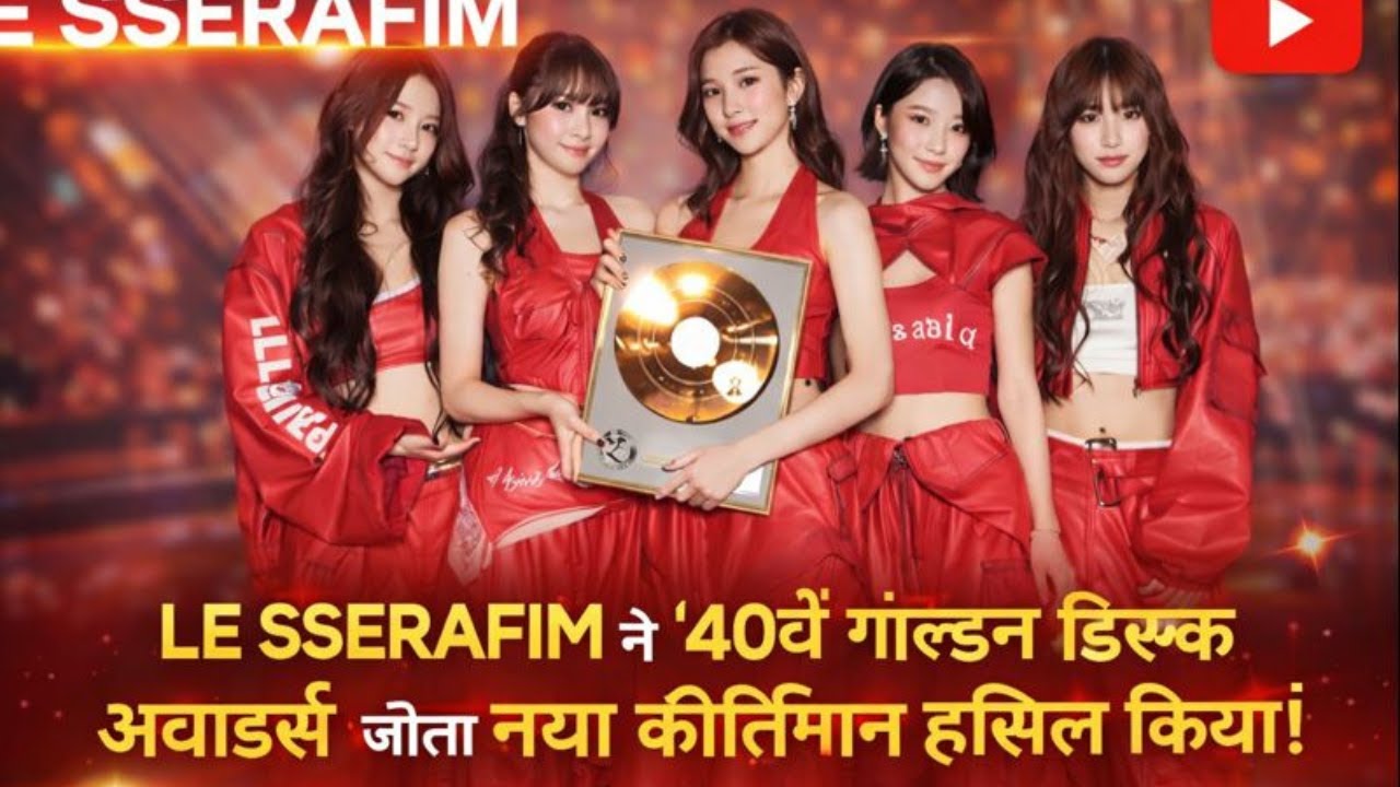 LE SSERAFIM快挙！ゴールデンディスク本賞に涙の感謝と2026年への誓いHashtags: #LESSERAFIM #ゴールデンディスク #KPOP