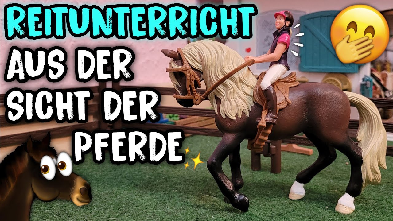 Reitunterricht aus der Sicht der Pferde 👀🐴 | Schleich Reitstunde 