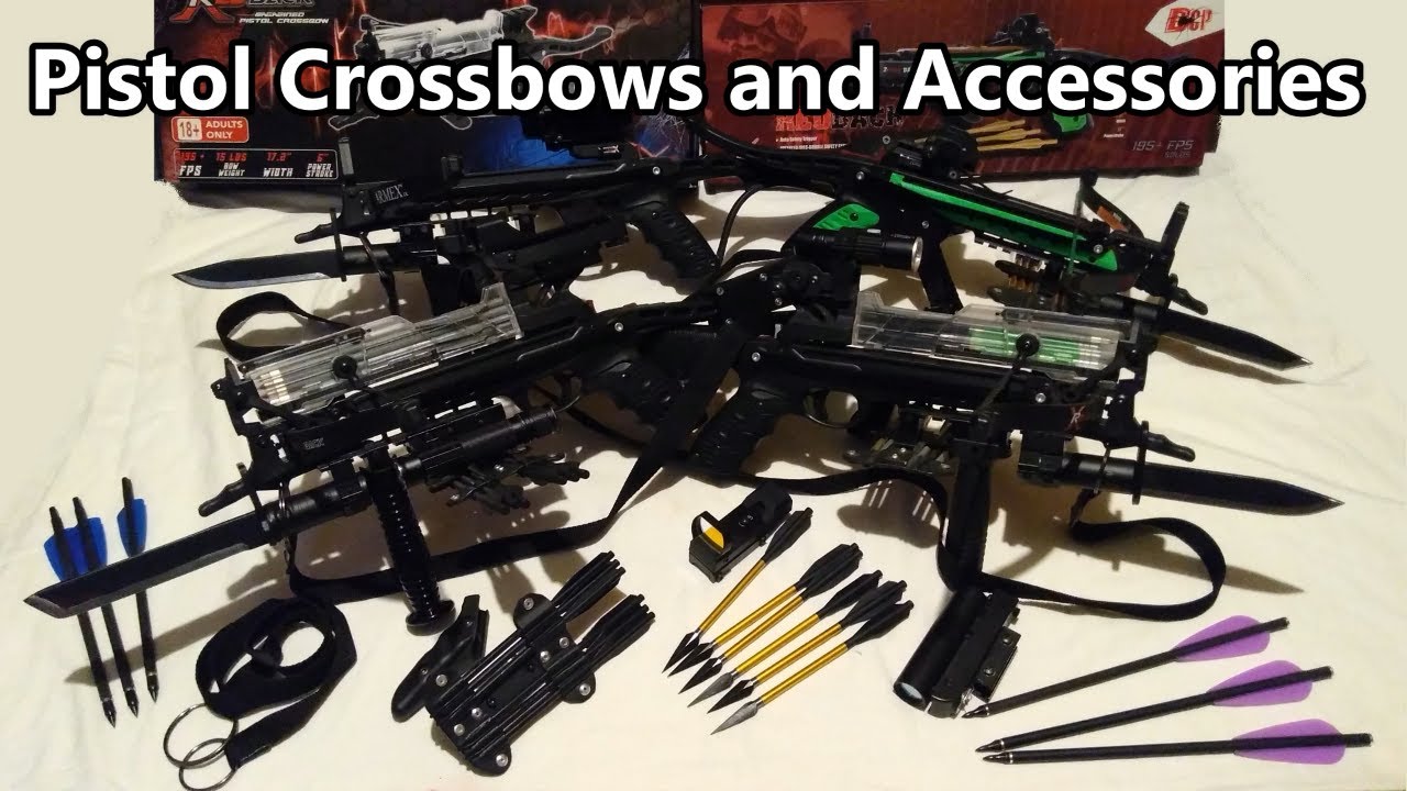 Pistol Crossbows and Accessories (How to set them up)