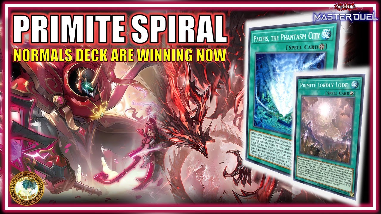 NO EFFECTS, NO PROBLEM 🌌 PRIMITE PHANTASM SPIRAL Normal Deck POWER! | Yugioh Master Duel
