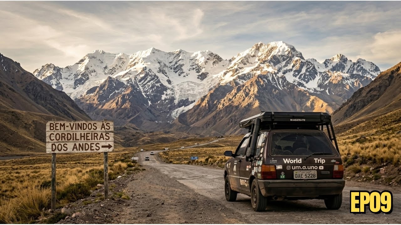 ATÉ O USHUAIA DE FIAT UNO, chegamos nas cordilheiras dos andes T10 EP09