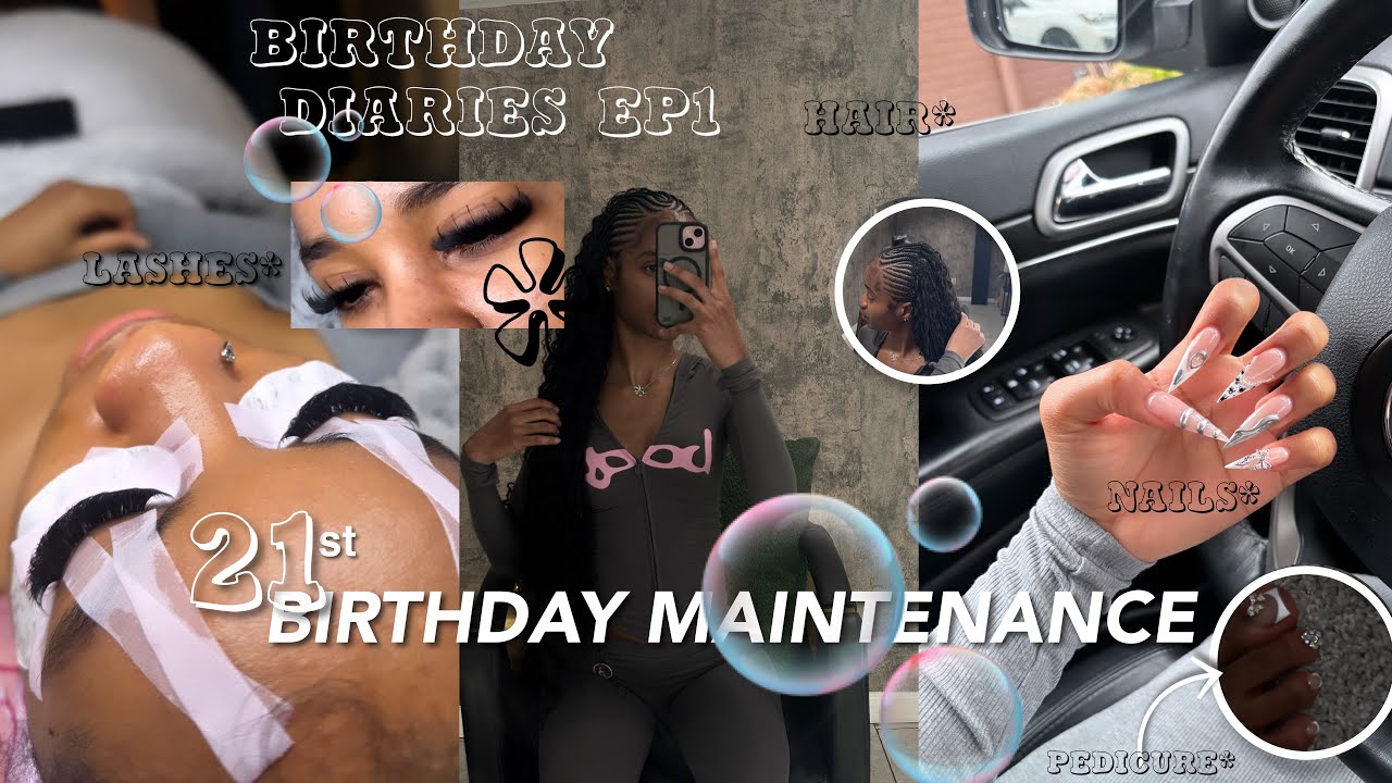 21st BIRTHDAY MAINTENANCE VLOG❕hair, nails, lashes, pedicure and more || Gabriel’s Diary 