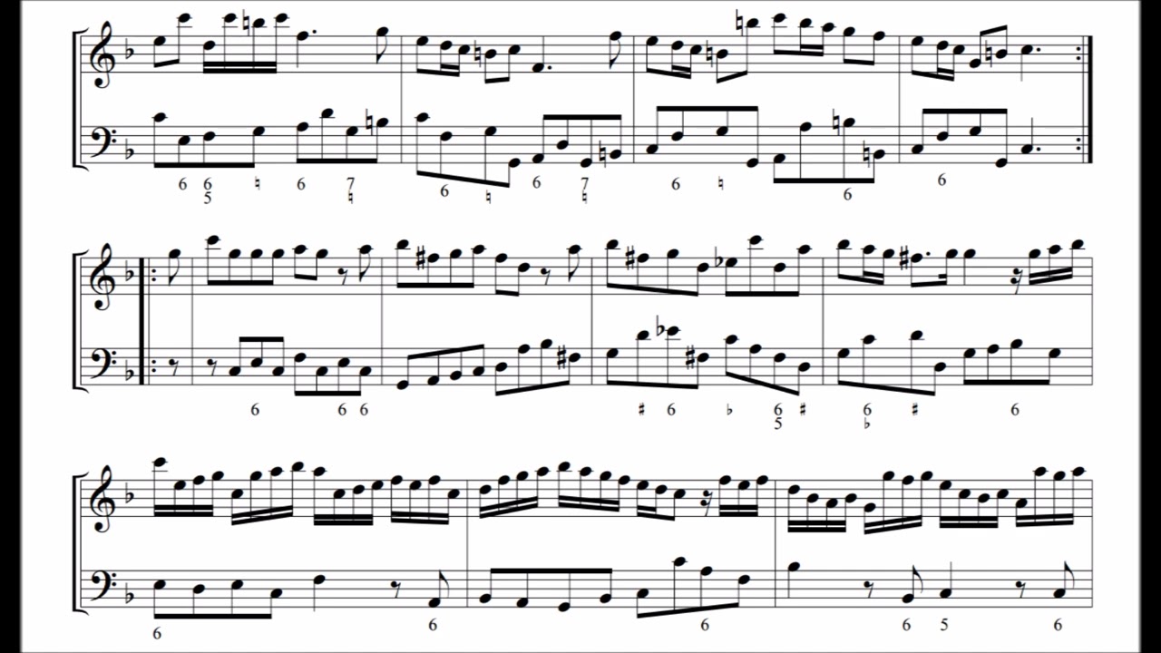 Sonata para flauta y continuo op. 1 nº 11, Georg Friedrich Händel (con partitura)