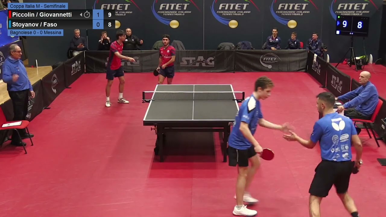 Piccolin/Giovannetti-Faso/Stoyanov (Bagnolese-Messina) | Semifinale Coppa Italia M 2026