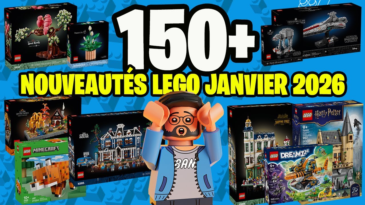 Nouveaut&eacute;s LEGO du 1er janvier 2026 : +150 sets qui d&eacute;barquent!