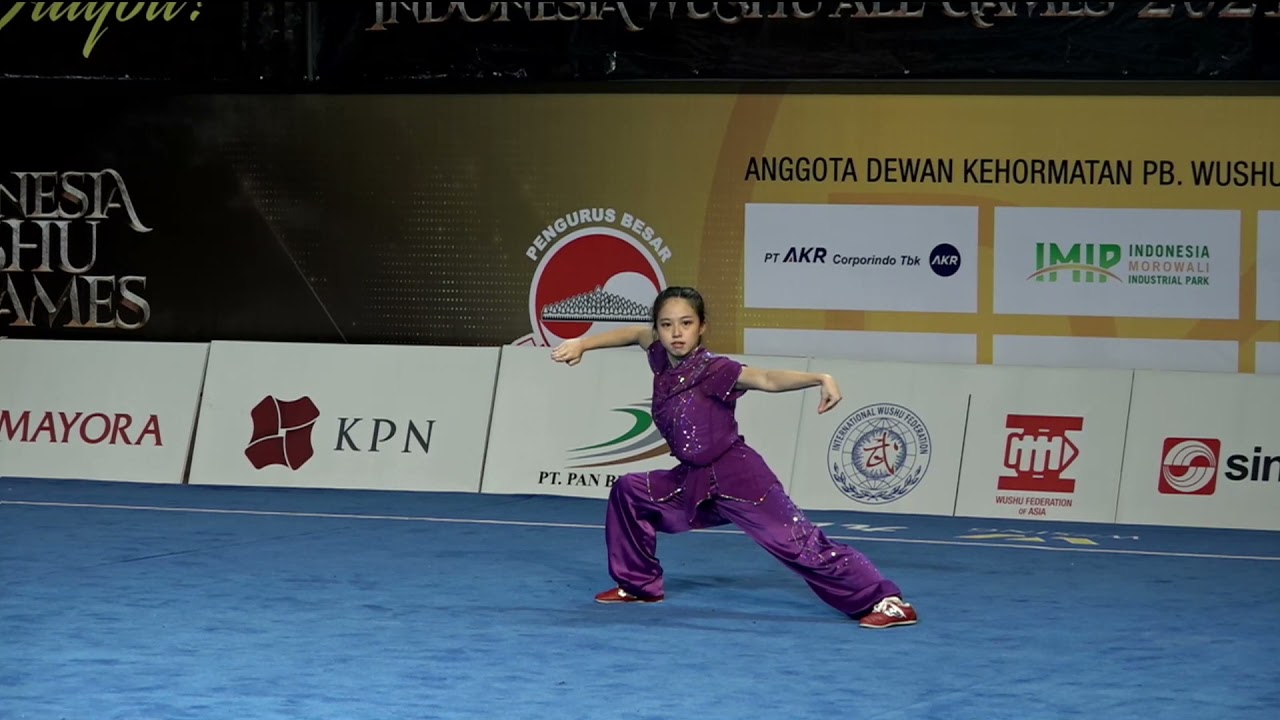 Indonesia Wushu All Games 2021 || Kylie Suyoto Kwok || Chang Quan Girls Group A Juara 1