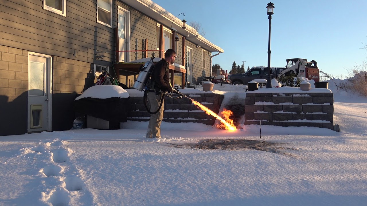 Flame Thrower vs Snow