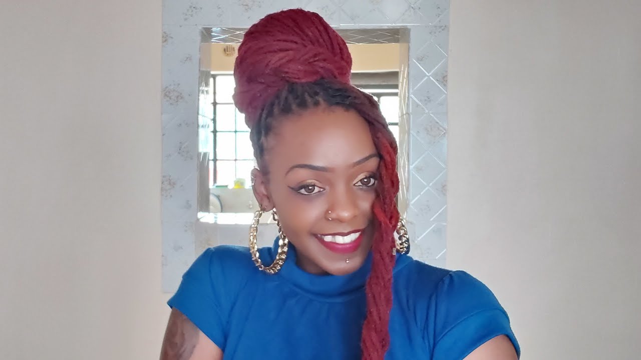 The Braided Crown Loc Updo