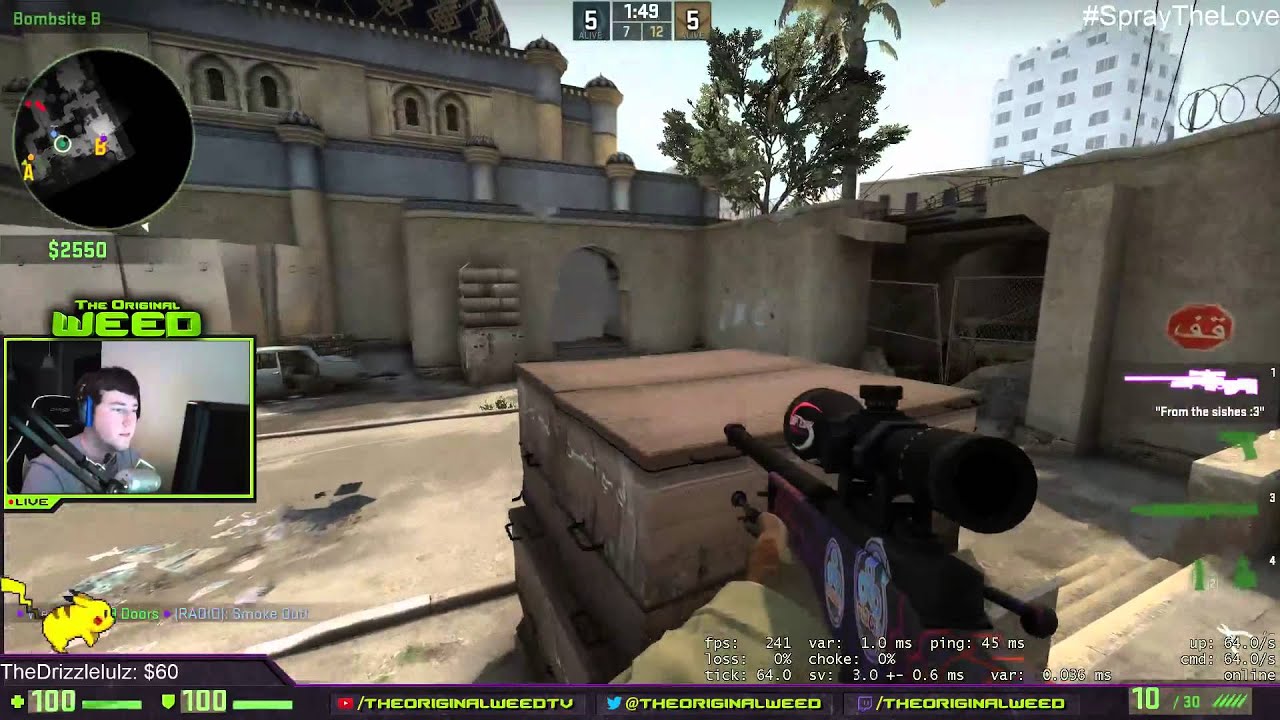 Weed TV added 4 kills to his StatTrak AWP