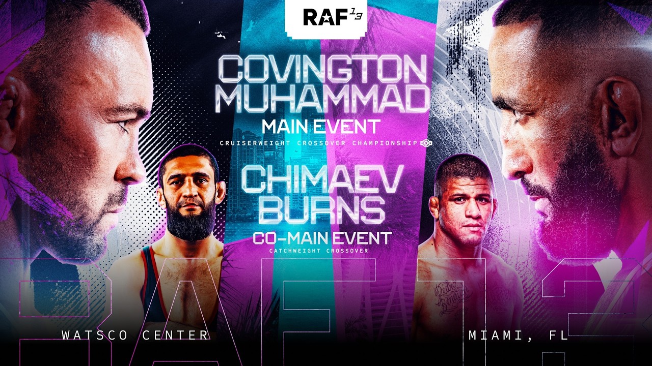 RAF 13: Colby vs Belal, Khamzat vs Burns | Full Show *LIVE* | RAF Wrestliing