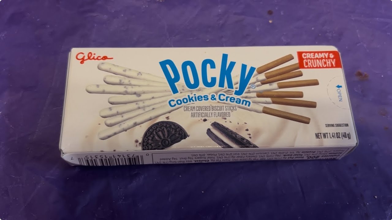 Pocky cookies and cream review