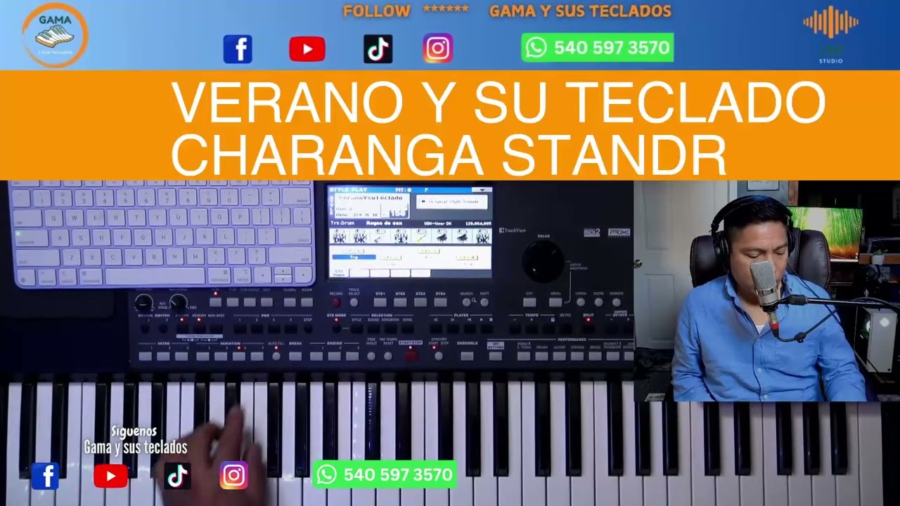 VERANO Y SU TECLADO CHARANGA STANDR RITMOS KORG PA