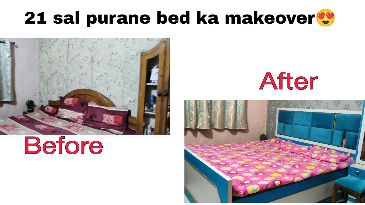 Room aur bed ka makeover |  kitna aya kharch | best solution for moisture wall | wall paper review