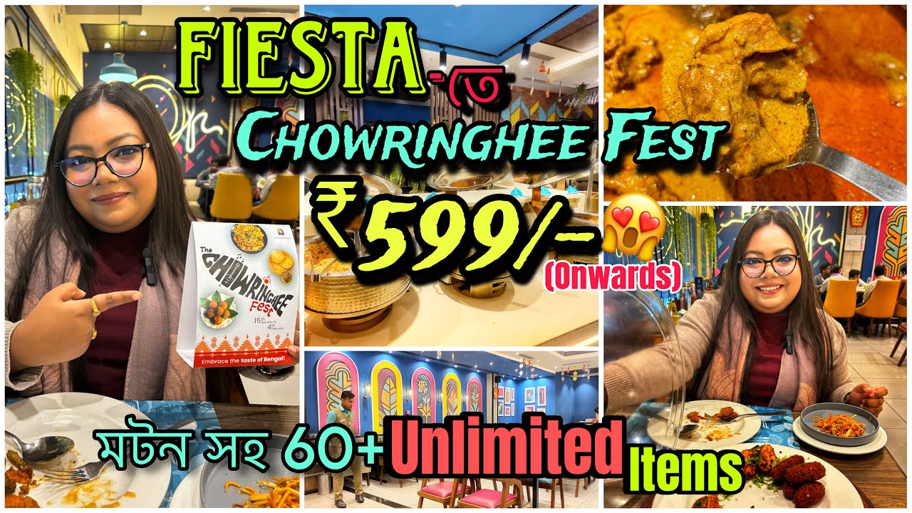 মাত্র 599* টাকায় Fiesta by Barbeque nation-এ শুরু Chowringhee Fest 😍| New Menu | BBQ nation Buffet